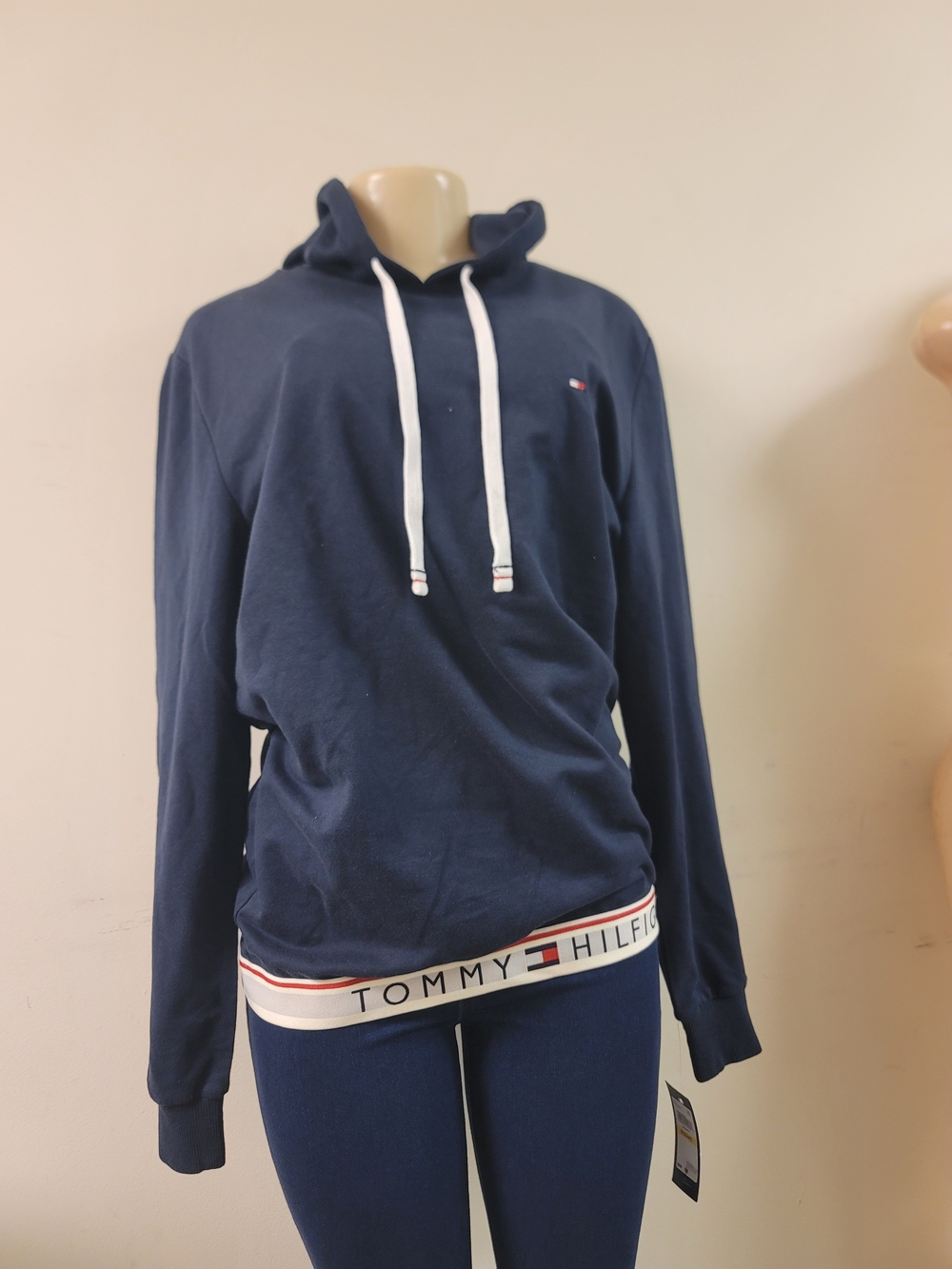 Tommy Hilfiger Navy Hooded Sweatshirt